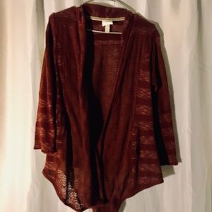 Burgundy Cardigan